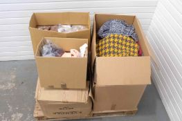 Quantity of Knitted Goods as Photographed. Includes Football Socks, Scarfs & Hats.