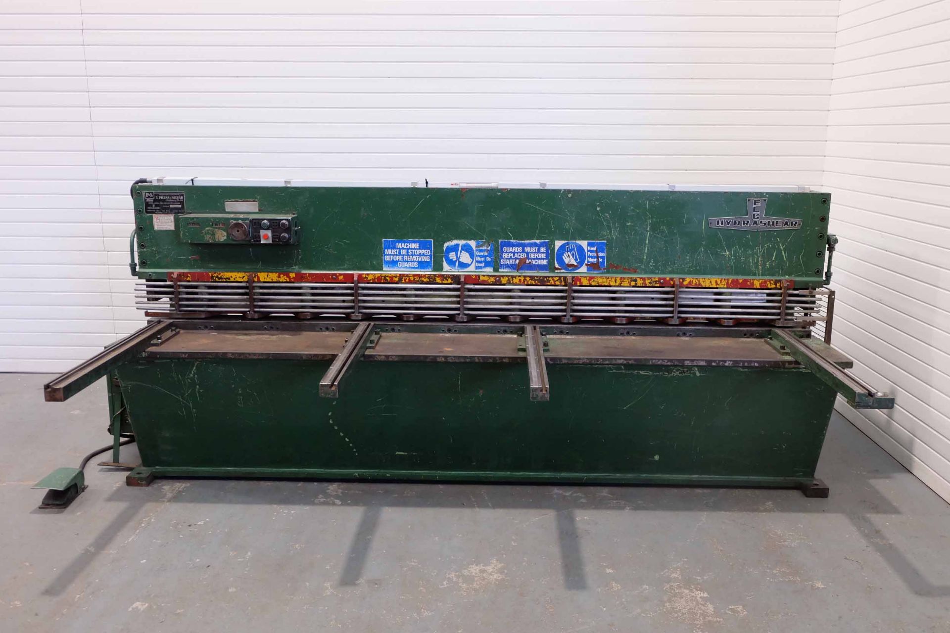 ELGA HYDRASHEAR 10' Guillotine. Power Back Gauge. 4 x Arms.