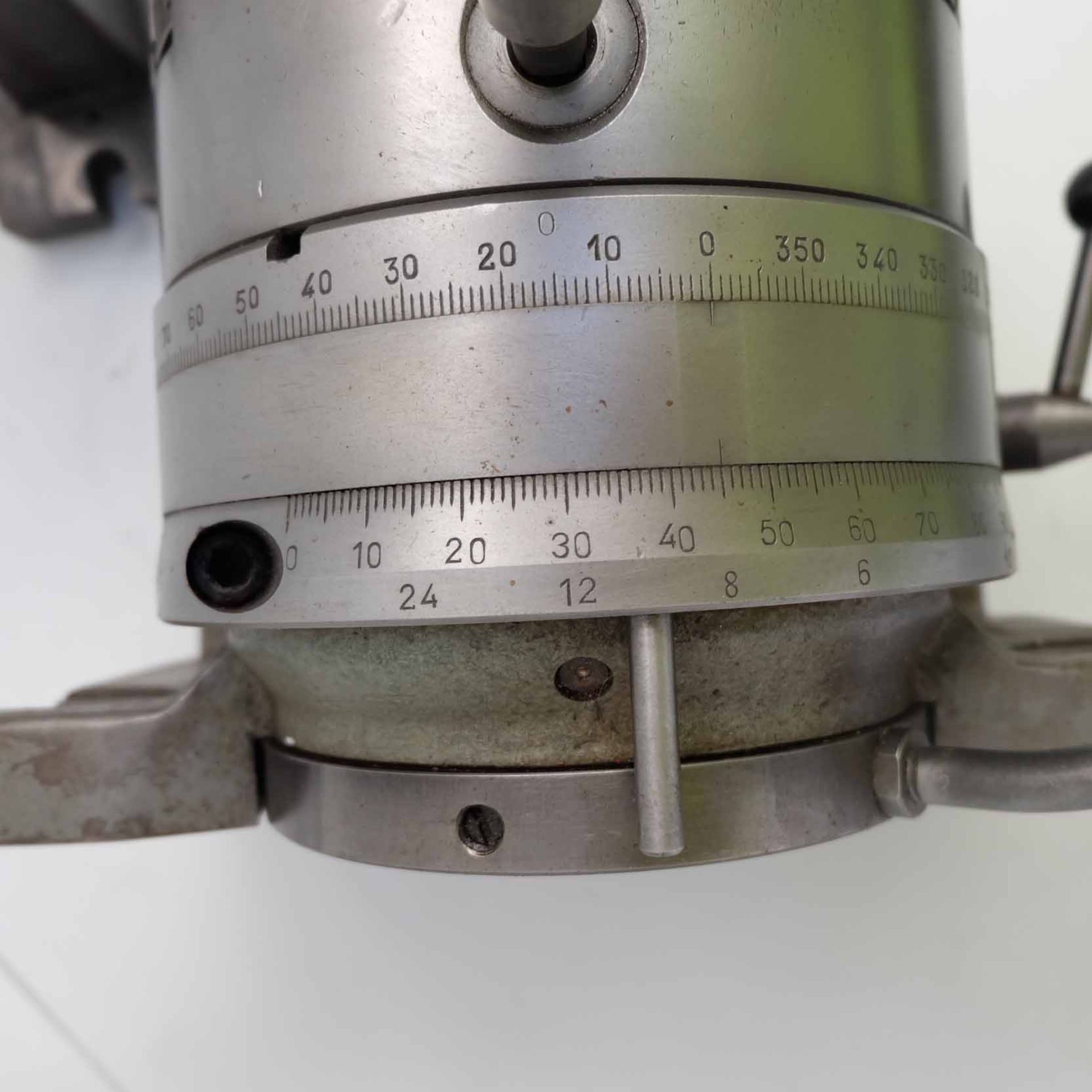 Horizontal/Vertical Indexing Head With Tailstock. 6 1/4" Centre Height. 200mm Diameter Chuck With Re - Image 5 of 5