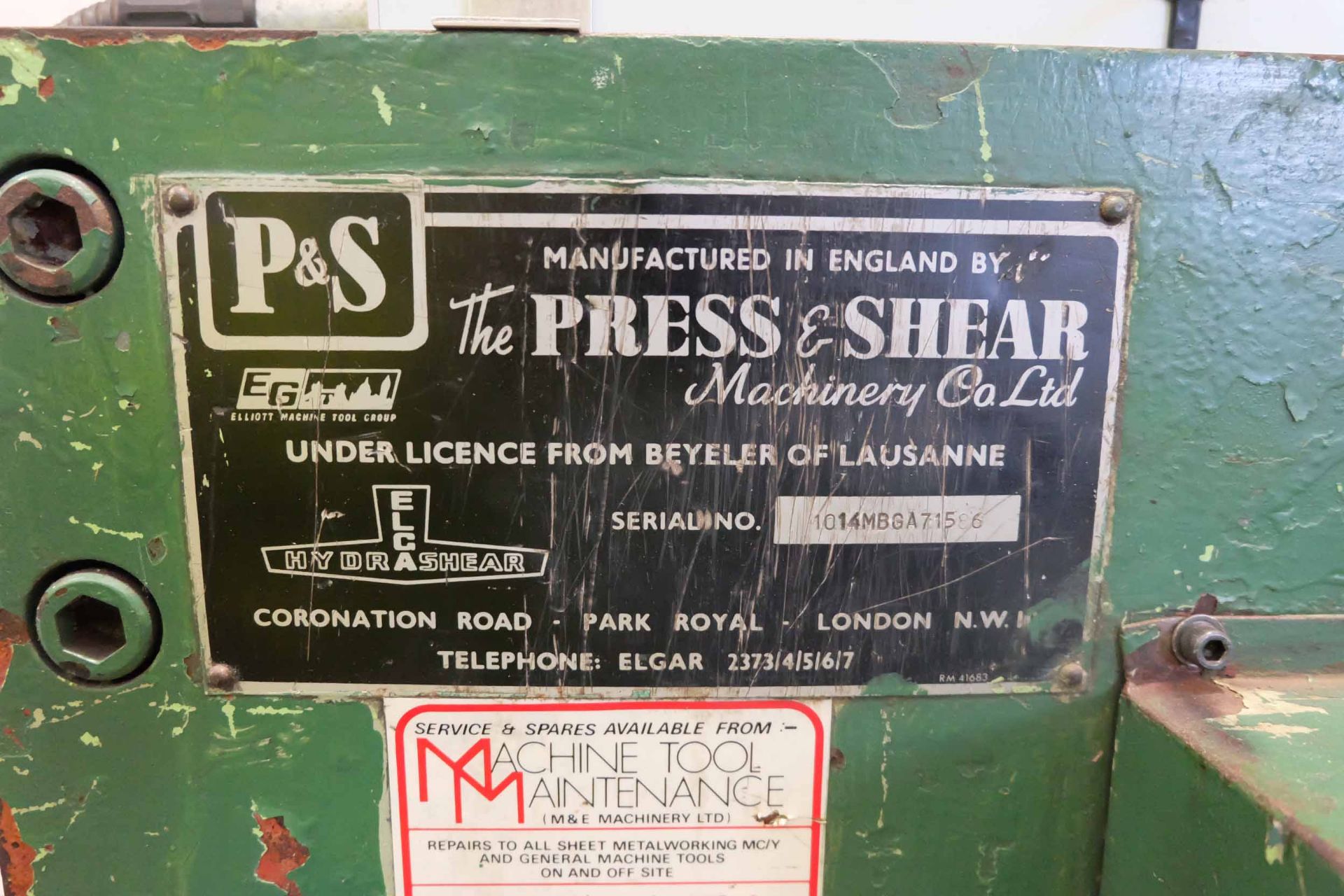 ELGA HYDRASHEAR 10' Guillotine. Power Back Gauge. 4 x Arms. - Image 10 of 13