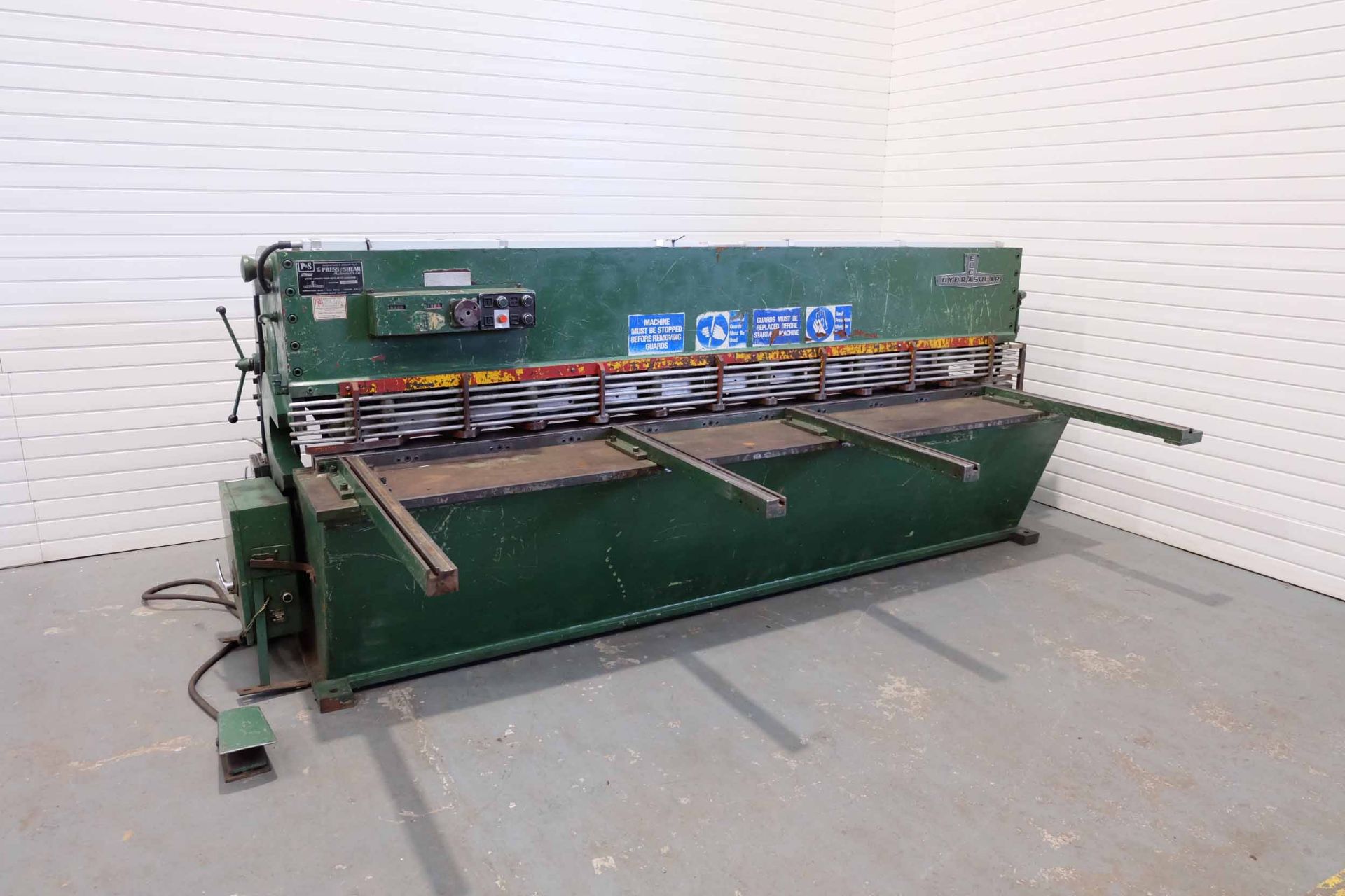 ELGA HYDRASHEAR 10' Guillotine. Power Back Gauge. 4 x Arms. - Image 2 of 13
