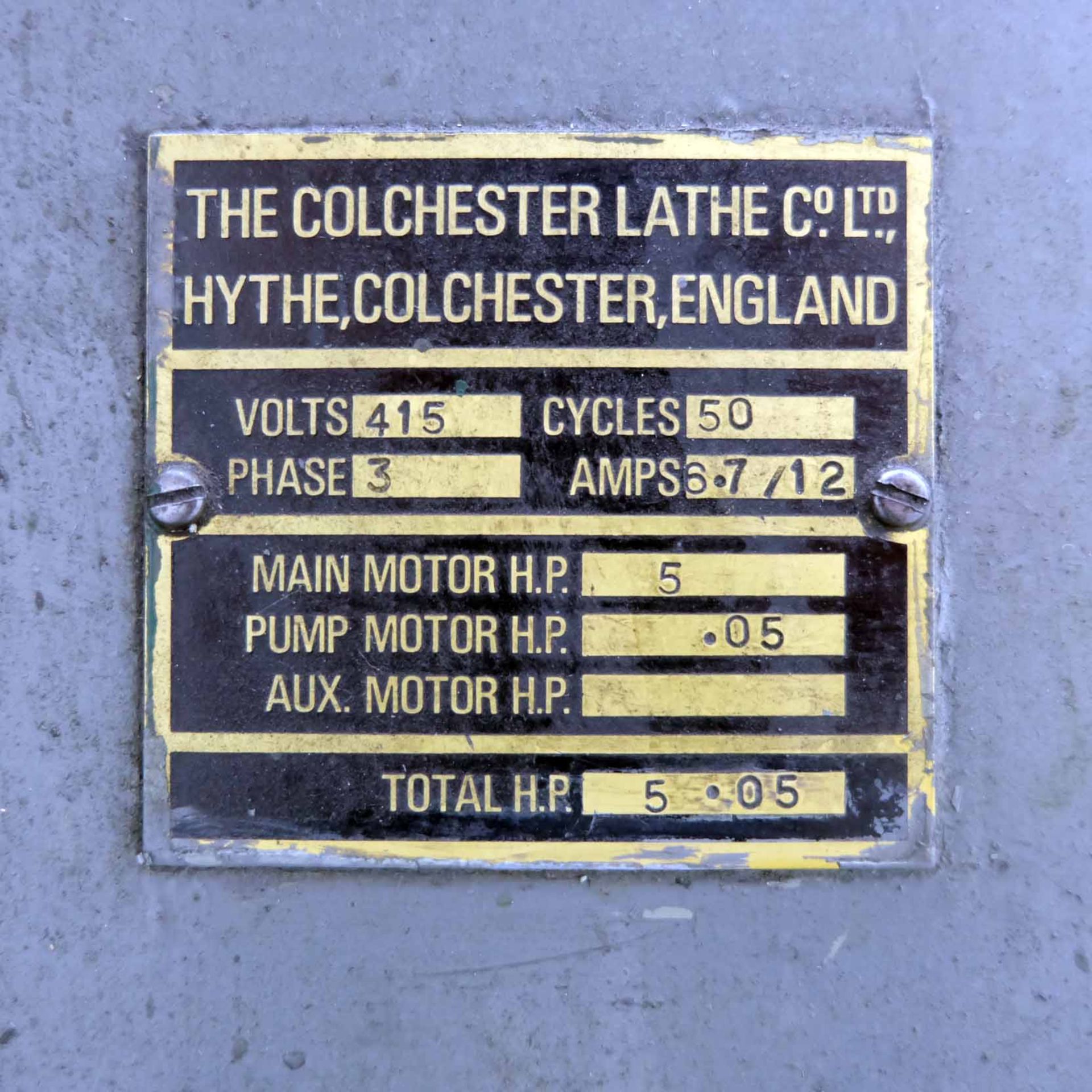 Colchester Master 2500 Centre Lathe. Swing Over Bed 13 1/4". Admits Between Centres 25". Spindle Bor - Image 12 of 13