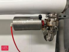 (4) Alfa Laval S/S Air Actuated Butterfly Values - Rigging Fee: $350