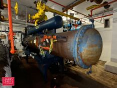 Ammonia Shell & Tube Chiller with 15 HP Pump Tank and (8) Additional Pumps - Rigging Fee: $7,500