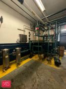 Water Filter System with (4) Pumps, (2) Harsco S/S Filter Housings, Associated Valves and Piping