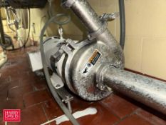 2019 SPX Centrifugal Pump, Model: 2065, S/N: 1000003745471 with Baldor 5 HP 1,750 RPM Motor: Mounted