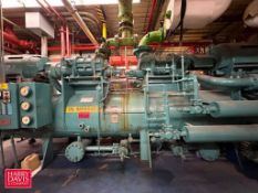 Frick Low Side/High Side Dual Rotary Screw Compressor, Model: FES250, S/N: 76-208-61, 500 and 350 HP