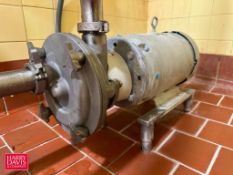 Fristam Centrifugal Pump, Model: FZX2200, SN: FZX22000602789 with Baldor 10 HP 1,760 RPM Motor