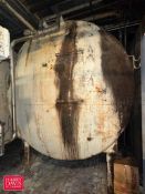 3,000 Gallon S/S Horizontal Tank with Vertical Agitation, Sensor and Gauge - Rigging Fee: $2,800