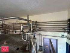 275’+ S/S Piping, Fittings, Clamps, Hangers, (3) S/S Flowverter Stations with Jumpers and Caps and