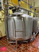 500 Gallon Dome-Top S/S Tank with Vertical Agitation and Alfa Laval S/S Air Valve