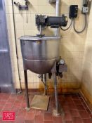 Lee 40 Gallon 40 PSI S/S Kettle, S/N: 961-R with Agitator - Rigging Fee: $350
