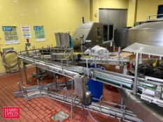 S/S Framed Product Conveyor: 16' x 3.25