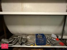 Assorted S/S Elbows, Reducers, Hoses, Sponges, Tank Gaskets, Bottle Brushes and Alfa Laval Service