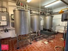 3-Tank CIP System with SPX Centrifugal Pump, SPX Air Valves, Allen-Bradley PanelView Plus 400 HMI