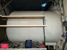Creamery Package 7,500 Gallon Jacketed Horizontal S/S Tank, S/N: 2279 with Gauge and Sensor