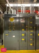 ITE Switchboard with (12) Disconnects, 200 Amp and SQUARE D: Horizontal Power 600 Amp, Vertical