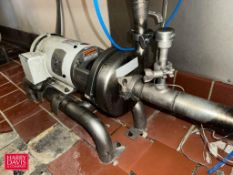 Tri-Clover Centrifugal Pump with Baldor 2 HP 1,755 RPM Motors - Rigging Fee: $150