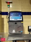 Videojet Ink Jet Printer, Model: 1610: Mounted on S/S Stand - Rigging Fee: $200