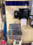 S/S Wash Sink with Knee Controls - Rigging Fee: $250