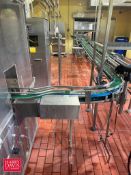 S/S Framed Split-Lane Product Conveyor with (2) Drives and (2) 90° Turns - Rigging Fee: $450