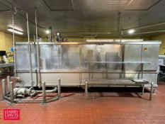 PT Holmatic 4-Lane Cup Filler with Allen-Bradley PanelView 1000 HMI, Fristam Centrifugal Pump