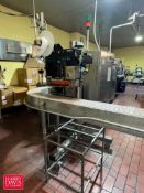 Paragon Labeler, Model: 8402010, S/N: 59000355 with Sato M-8485Se: Mounted on Stand