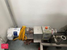 Fristam Positive Displacement Pump: Mounted on Casters - Rigging Fee: $100