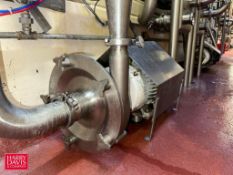 Fristam Centrifugal Pump, Model: FPX3451-250, S/N: FPX34511005090 with Baldor 10 HP 1,760 RPM Motor