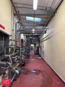 S/S Piping, Fittings, Clamps, Hangers, (6) S/S Flowverter Stations with Jumpers and Caps and