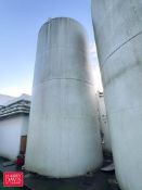 DCI 20,000 Gallon Jacketed S/S Silo, S/N: 97-D-55423-A with Horizontal Agitation, (2) Valves Sensors