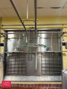 (3) S/S Cheese Cutting Screens: (2) 38