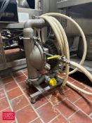 Wilden S/S Diaphragm Pump: Mounted on S/S Base - Rigging Fee: $100
