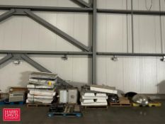 Assorted Light Housings, Ballasts, Bubble Mirrors and Frigidaire Window/Wall Mounted Air Conditioner