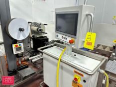 2018 Eaglestone Labeler, Model: SCHUM-S681-01-02, S/N: PO#PROO721W with S/S Frame, Belts and Roller