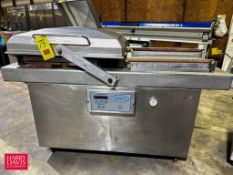 SIPROMAC S/S Vacuum Sealer, Model: 600A, S/N: 03060 with Busch Vacuum Pump, Model: R5