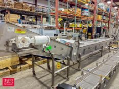 GOUGH ECON S/S 3-Station Dump Conveyor: 21' Length x 31.5