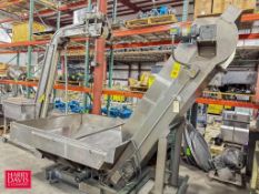 Hoppman Dump Hopper with Inclined Belt Conveyor, Model: WEP40/22S/I, S/N: 30557 - Rigging Fee: $250