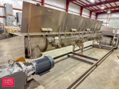 Thomas and Muller S/S Jacketed Auger Conveyor, S/N: C-52564-1 with Nord Gear Reducing Drive and