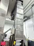 Frazier and Sons S/S Bucket Elevator, Model: C-WD, S/N: 2007-5753 with Buckets and Eriez Magnetics