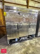 True S/S 3-Door Refrigerator, Model: T-72F, S/N: 5183385 - Rigging Fee: $250