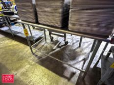 S/S Top Table with Round Edge: 30” x 60” - Rigging Fee: $100