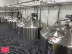 NEVER USED 2019 Feldmeier 1,500 Gallon Jacketed Processor, S/N: 1910499 with Vertical Agitation, S/S