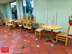 (8) Tables with (14) Chairs - Rigging Fee: $350