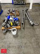 Assorted S/S Air Valves, S/S Pipe and Flanges - Rigging Fee: $150