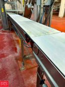 S/S Portable Framed Belt Conveyor with Drive: 19’ x 18