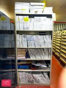 Boxes: Assorted Chart Recorder Charts and Shelf: 71