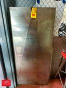 S/S Drain Trough: 65” x 30” x 5