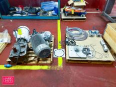 (2) Pallets: Motor, Pump, 15 HP Agitator Drive Components - Rigging Fee: $100
