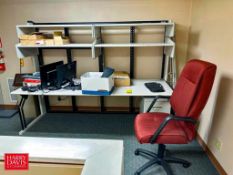 Modular Office Desk with Monitors and Keyboards - Rigging Fee: $300